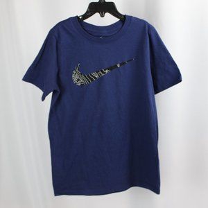 NWT NIKE BOYS BLUE ATHLETIC CUT TEE
